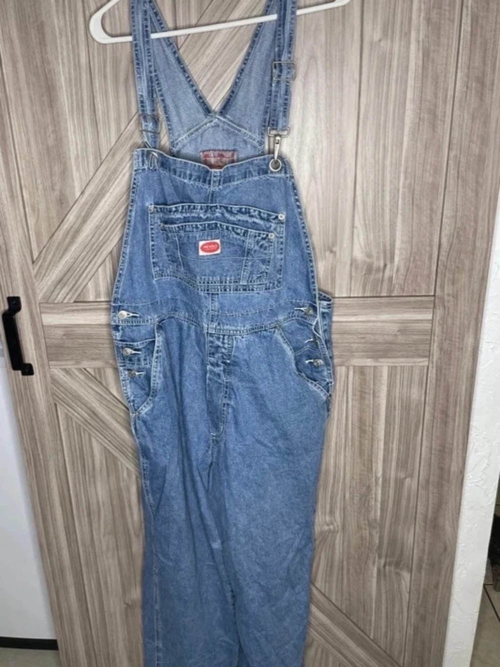 Revolt Jeans Light Blue Denim Overalls with Front Bib